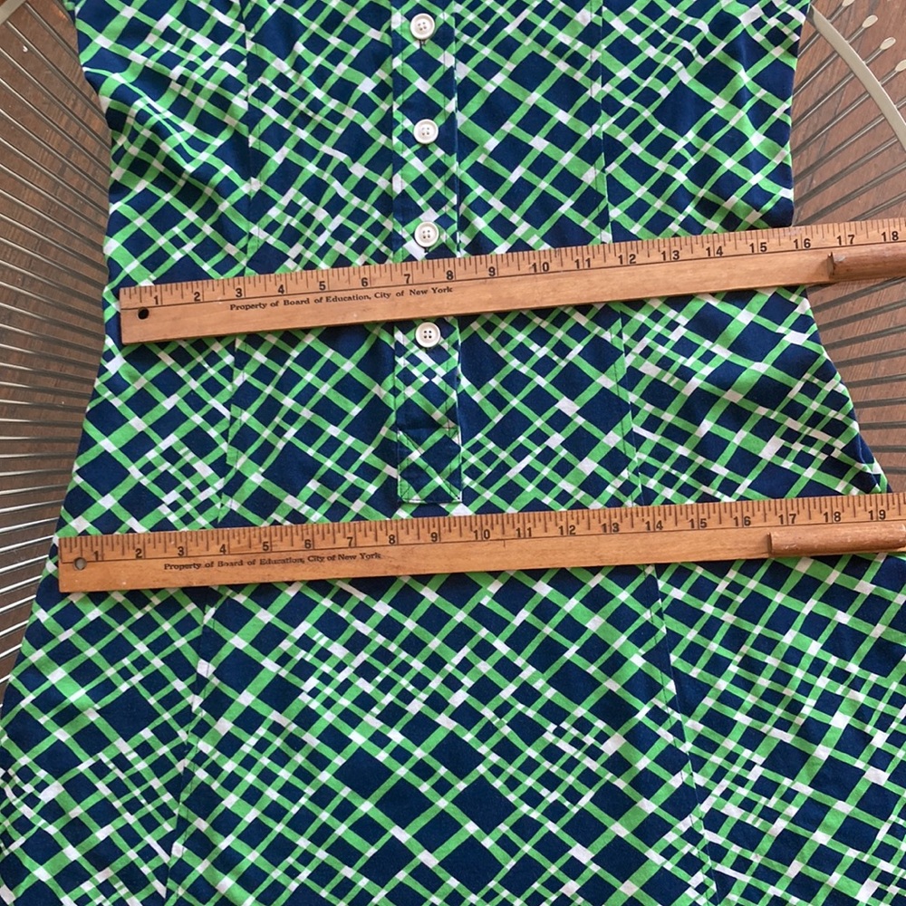 Vintage 70s 80s dagger collar sporty polo midi dress - Picture 9 of 13